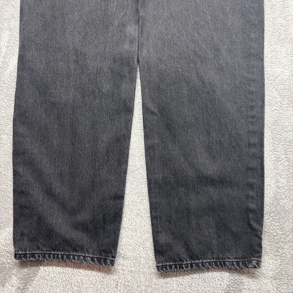 BDG High-Rise Baggy Jeans Women 28 Black Excellent Distressed Ripped Denim - Picture 8 of 13